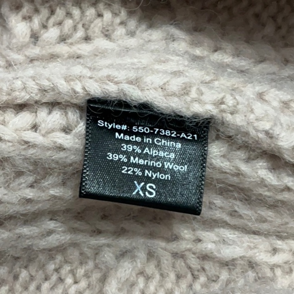 JENNI KAYNE Cable Cocoon Cardigan XS 27” P2P Blush $395 Retail NWT - Picture 11 of 12